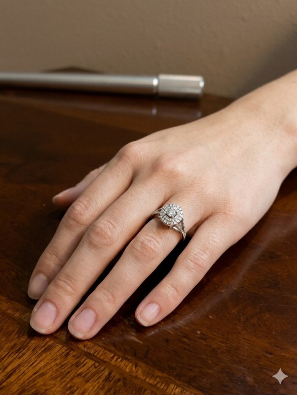 OVAL ELEGANCE INTRICATE ENGAGEMENT‎ RING
